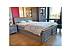 Provensálská postel LEVANDE L3P z masivu šedomodrá 120 x 200 cm
