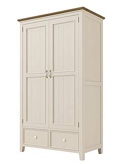 Provensálská skříň LEVANDE AIR W6P policová krémová