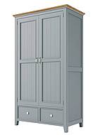 Provensálská skříň LEVANDE AIR W6P policová šedomodrá