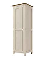 Provensálská skříň LEVANDE W1P s policemi krémová