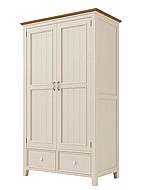 Provensálská skříň PROVENCE W6P kombinovaná krémová