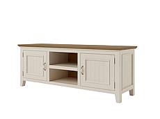 Provensálský TV stolek LEVANDE K6P z masivu krémový