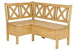 Rohová jídelní lavice Classic Wood SIL19A 140x220 cm