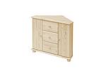 Rohová komoda z masivu Nikolas 2D3S/R více odstínů