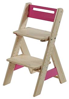 Rostoucí židle ZUZU - růžová