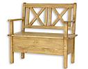 Rustikální jídelní lavice Classic Wood SIL13B 100 cm