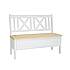 Rustikální jídelní lavice Classic Wood WHITE SIL13A 100 cm