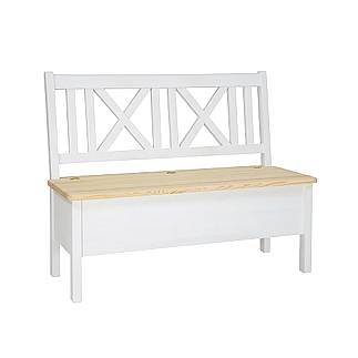 Rustikální jídelní lavice Classic Wood WHITE SIL13A 120 cm