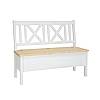Rustikální jídelní lavice Classic Wood WHITE SIL13A 150 cm
