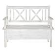 Rustikální jídelní lavice Classic Wood WHITE SIL13B 100 cm s područkami