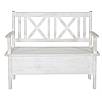 Rustikální jídelní lavice Classic Wood WHITE SIL13B 150 cm s područkami