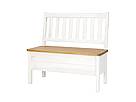 Rustikální jídelní lavice Classic Wood WHITE SIL14A 100 cm