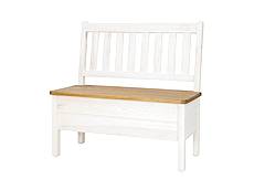 Rustikální jídelní lavice Classic Wood WHITE SIL14A 100 cm