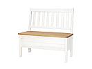 Rustikální jídelní lavice Classic Wood WHITE SIL14A 120 cm