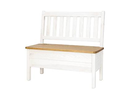 Rustikální jídelní lavice Classic Wood WHITE SIL14A 120 cm
