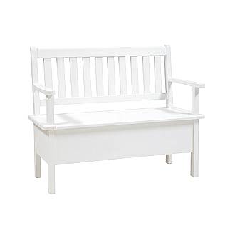 Rustikální jídelní lavice Classic Wood WHITE SIL14B 100 cm
