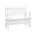 Rustikální jídelní lavice Classic Wood WHITE SIL14B 120 cm