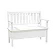 Rustikální jídelní lavice Classic Wood WHITE SIL14B 120 cm