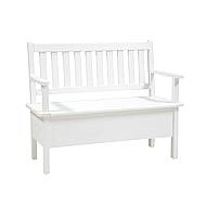 Rustikální jídelní lavice Classic Wood WHITE SIL14B 120 cm