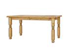 Rustikální jídelní stůl Classic Wood MES01A - 80X80 cm