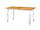 Rustikální jídelní stůl Classic Wood WHITE MES01B 180x90 cm