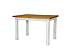 Rustikální jídelní stůl Classic Wood WHITE MES02 80x80 cm