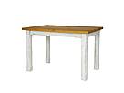 Rustikální jídelní stůl Classic Wood WHITE MES02 80x80 cm