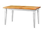 Rustikální jídelní stůl Classic Wood WHITE MES03B 140X80 cm