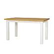 Rustikální jídelní stůl Classic Wood WHITE MES13A 140x80 cm