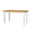 Rustikální jídelní stůl Classic Wood WHITE MES13A 200x100 cm
