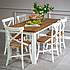 Rustikální jídelní stůl POPRAD WHITE MES02B 180x80 cm