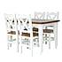 Rustikální jídelní stůl POPRAD WHITE MES03A 160X80 cm