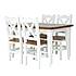 Rustikální jídelní stůl POPRAD WHITE MES03A 200X100 cm