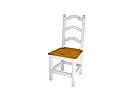 Rustikální jídelní židle Classic Wood WHITE SIL01