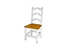 Rustikální jídelní židle Classic Wood WHITE SIL01