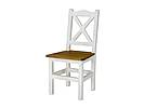 Rustikální jídelní židle Classic Wood WHITE SIL02