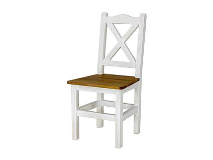 Rustikální jídelní židle Classic Wood WHITE SIL02