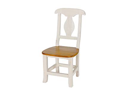 Rustikální jídelní židle Classic Wood WHITE SIL03