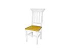 Rustikální jídelní židle Classic Wood WHITE SIL04
