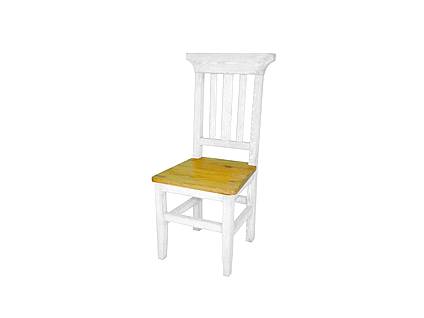 Rustikální jídelní židle Classic Wood WHITE SIL04