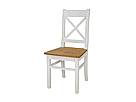 Rustikální jídelní židle Classic Wood WHITE SIL26
