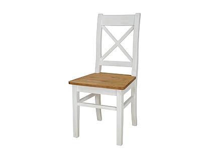 Rustikální jídelní židle Classic Wood WHITE SIL26