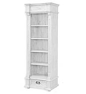 Rustikální knihovna Classic Wood WHITE REG04