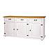 Rustikální komoda Classic Wood WHITE COM101