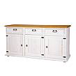 Rustikální komoda Classic Wood WHITE COM101