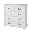 Rustikální komoda Classic Wood WHITE COM105