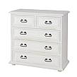 Rustikální komoda Classic Wood WHITE COM105