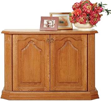 Rustikální komoda KINGA dvoudveřová