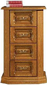 Rustikální komoda KINGA šuplíková úzká