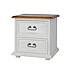 Rustikální komoda POPRAD WHITE COM112/B